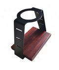 Straight Up Solid Coffee Stand And Dripper Holder Built With Heavy Duty Carbon Steel And Wooden Pedestal Base for brewing