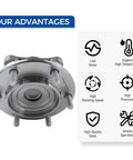 2WD Front Wheel Bearing And Hub Assembly With ABS Fits Toyota 4Runner 2003 To 2016 FJ Cruiser 2007 To 2009 Hilux 2005 To 2017