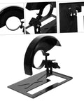 Heavy Duty Angle Grinder Protective Cover And Spark Guard Stand featuring a black steel base holder for safe power tool setups.