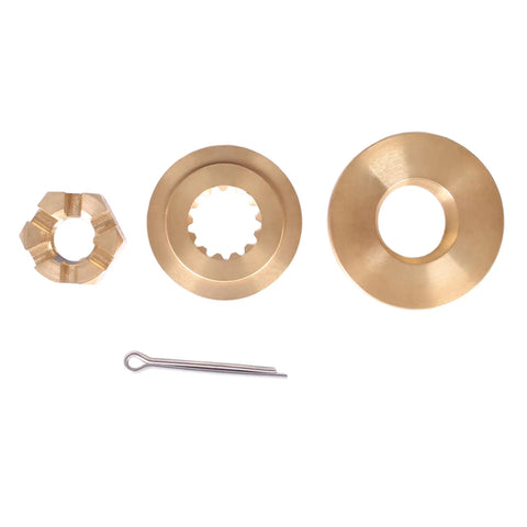 Propeller Hardware Kit Pro Grade For Evinrude Johnson OMC BRP 35HP To 75HP with thrust bushing, prop spacer, prop nut, cotter pin