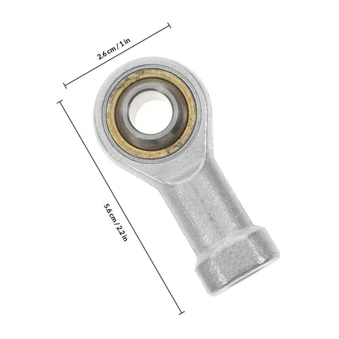 Rock Solid Four Piece Fish Eye Rod End Bearings With M10x125 Internal Threads Heavy Duty Radial Joint Ball Units in silver.