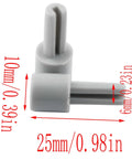 Potentiometer Extension Knobs 25mm Plastic 4 Pack For Mixers Audio Consoles And Electric Guitars Gear No Slip Grip Shaft Extensions For 6mm Pot Shafts Durable Easy Access Long Lasting. 25mm plastic knob with 6mm shaft opening