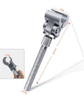 Heavy Duty Door Hinge Adjustment Tool Ergonomic Stainless Steel Wrench For Doors, Gates, Cabinets And Clean Rooms - Quick Gap Alignment, Easy Hinge Tuning, DIY Home Repair in ergonomic stainless steel with measurements