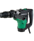 Beast 1 9/16 Inch SDS Max Rotary Hammer Drill with 10 Amp Motor, 6.3 ft lbs Impact Energy, black green design, side view