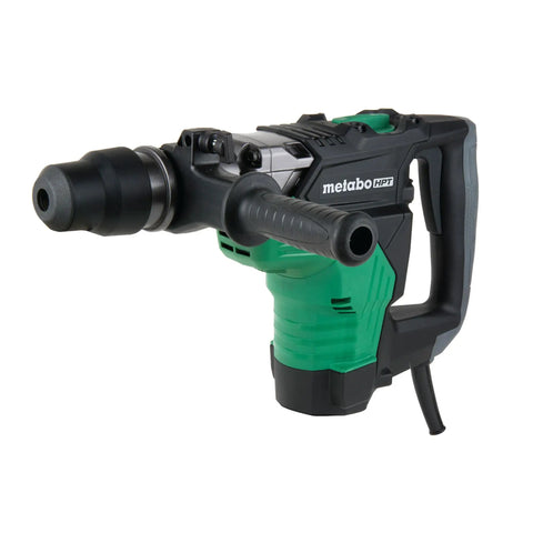 Beast 1 9/16 Inch SDS Max Rotary Hammer Drill with 10 Amp Motor, 6.3 ft lbs Impact Energy, black green design, side view