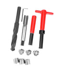 Heavy Duty Stainless Steel Thread Repair Kit With Complete Twist Insert Tools For fixing stripped bolts nuts auto parts switches And demanding Machinery Jobs To Get Back In The Saddle Fast with drill, tap, wrench, and inserts