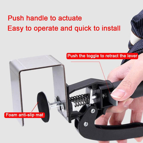 Drawer Front Installation Clamps Kit For Cabinets, Pro Grade Cabinet Mounting Tool With Replaceable Clips, close-up view
