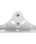 Heavy Duty Aluminum Alloy Shelf Brackets With Adjustable Mounting Clips For Floating Shelves In Silver Built To Last And Easy To Install