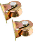 Heavy Duty V Type Groove Wheel Pulley Block Set Two Pieces For Steel Rail Sliding Gate Roller Industrial Track Doors