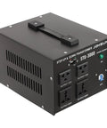 Heavy Duty 3000W Voltage Converter Transformer For 110V To 220V And 220V To 110V with rugged iron shell, front view