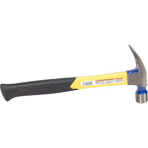 Rip Claw Nail Hammer With Fiberglass Handle, 16 Oz, Made In The USA, FS99 VN12410, Durable Drop Forged Steel, Rust Resistant Finish