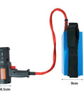 Induction Heater Kit 1500W Magnetic Bolt Remover with blue body, black handle, and red cable, dimensions labeled