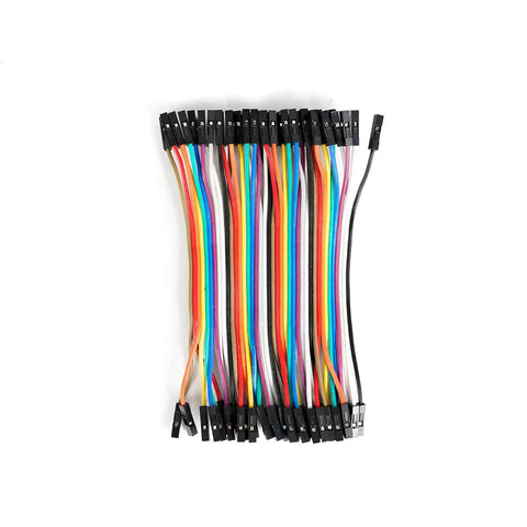 Multicolor Breadboard Jumper Wire Kit With 240 Pieces, 20Cm And 10Cm Cables For Arduino Projects displayed on white surface.