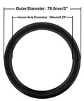 Two And A Half Inch Tri Clamp EPDM Sanitary Gasket Fits Tri Clover Ferrule Pack Of Five For Food Grade Piping And Brewery Homebrew Systems Ideal For Home Brew Craft Breweries Dairy Lines And Food Processing Equipment, black 2.5in gasket with 76.5mm OD