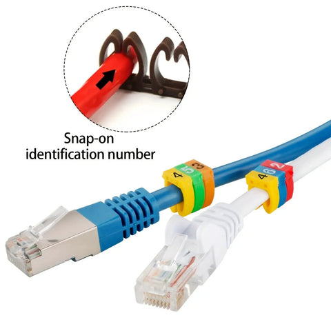 150 Pack Clip On Wire Markers With Colorful Numeric Labels For 2 3mm Cables Color Coded Cable Markers For IT Pros Auto Tech Electrical