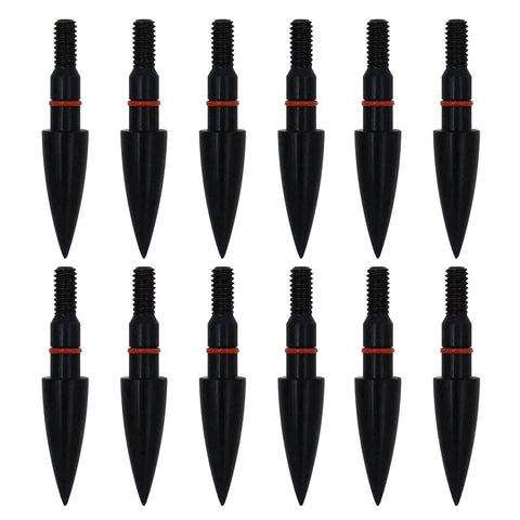 100 125 150 Grain Archery Field Points Screw In Arrow Tips For Recurve And Compound Bow, Precision CNC Steel, Black 5 16 Inch