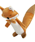 Fox Shaped Plush Door Stopper With Cotton Filling, Heavy Duty Proofing Pinch Guard for safe home use, orange plush with bow tie