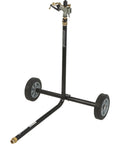 Wheeled Sprinkler With 1 Inch Head And 3 Nozzles For Big Yard Coverage 120 Foot Diameter Reaches 11,000 Sq Ft 7 To 14 GPM Adjustable Full Or Partial Circle