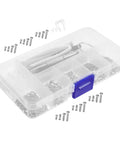 Eyeglass Repair Kit With Precision Screwdriver Set Sunglass Screws Replacement Nose Pad Cushions Tweezers And Storage Case
