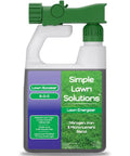 Heavy Duty Liquid Lawn Fertilizer With Iron And Nitrogen, Hose End Sprayer Included, Lawn Energizer Booster, 32 Ounce bottle