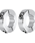 Double Split 30mm Bore Shaft Collars 304 Stainless Steel Clamping 2 Pack Heavy Duty For Industrial Automation And Conveyor Belt Systems Stop Ball Guide Shafts Securely, two collars