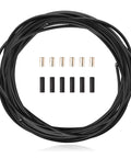 Rugged 4mm Lined Shift Cable Housing Kit For Mountain And Road Bikes, 3 Meters, includes cable and 12 end caps