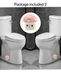Super Dope Ceramic Toilet Bolt Covers That Straight Up Fix Your Bathroom Vibe With Charming Pink Mushroom Flange Caps showcased on toilets.