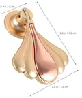 Gold modern metal cabinet door knob with retro charm, single-hole install, sleek minimalist handle set for kitchen and bedroom cabinets.