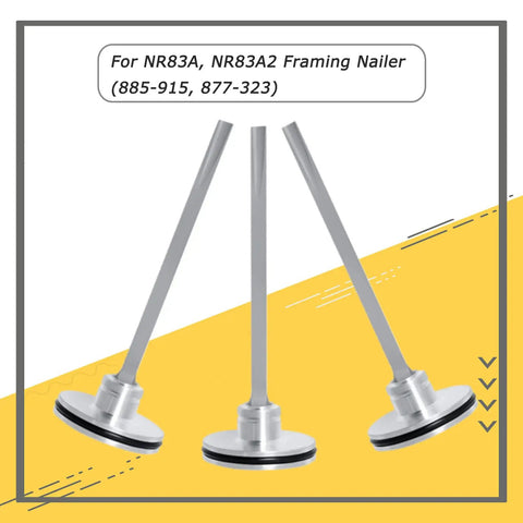 877-323 Piston Driver And 883-511 Piston Bumper Kit For NR83 NR83A NR83A2 NR83A2S Framing Nailer Replacement Parts, three drivers shown