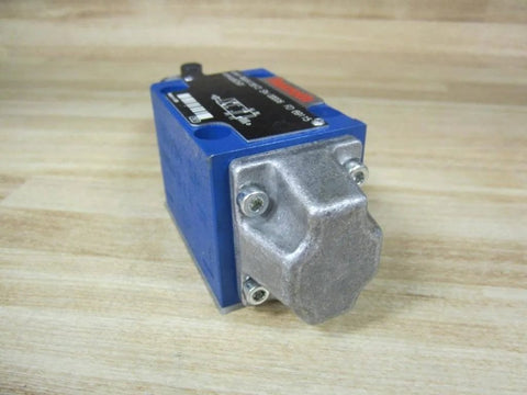 R900415572 Directional Hydraulic Valve 4WMU6E5O With Limit Switch Roller, metal build, ideal for industrial hydraulics, perspective view