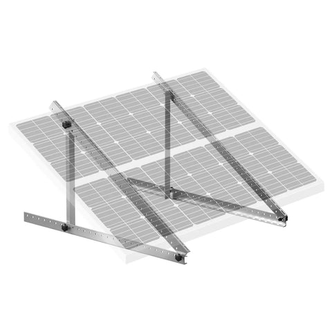 50 Inch Solar Panel Mounting Brackets With 0-90 Degree Adjustable Tilt, Lightweight Aluminum Brackets supporting solar panel