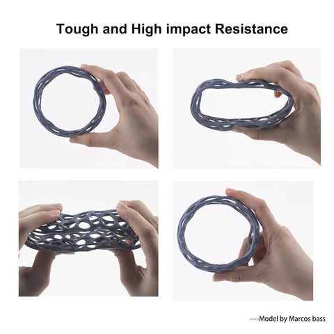 Top Shelf Flexible 3D Printer Resin In Easy Grey 2Kg Container Featuring Badass Impact Resistance Slick Surface Finish And Knockout Durability For Rapid Layer Printing Projects That Demand Serious Toughness