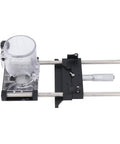 Precision Router Fluting Jig With Micro Adjustment Shim And 0 To 18 Mm Range Tough Aluminum Alloy Build top view with adjuster