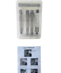 Three Eighths Twenty Four Thread Repair Kit With Two Insert Lengths Half Inch And Three Quarter Inch Stainless Steel Inserts For Auto Parts ATV UTV Repairs Ten Stainless Steel Inserts For Strong Durable Thread Repair in clear case with user manual