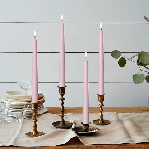 4 Pack Black 11 Inch LED Wax Covered Taper Candles With Remote Flameless Battery Operated Decor Warm White Flickering Light Dripless And Long Lasting 2 AA Batteries Not Included Perfect For Halloween Or Weddings