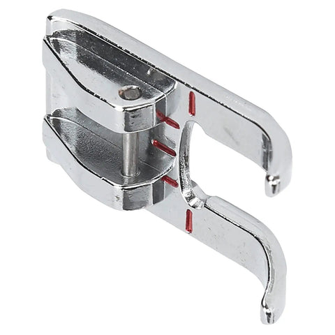 Stainless Steel Opening Patch Presser Foot With Clear View Stitching For Most Household Sewing Machines Must Have Side Cutter For Edge Finishing And A Breeze For Embroidery Appliques And Monograms, stainless steel sewing foot with side cutter