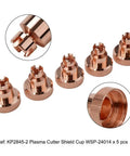 Five Pack KP2845-2 Plasma Shield Cups for Tomahawk 1538 and LC105 Torches, Plug and Play Spare Parts Kit for Precise Plasma Cutting