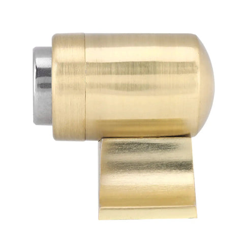 Cabinet Door Suction Magnetic Door Catch Heavy Duty No Fuss Industrial Spring Base in Brass Color side view