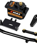 Axial SCX24 Steering Servo Upgrade Kit with Metal Gear, Bracket, Arm and Link for 1/24 Scale RC Crawler, EMAX ES08MAII Compatible