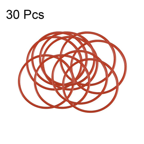 Silicone O Ring 32mm Outer Diameter 29mm Inner Diameter 1.5mm Cross Section VMQ Gasket Red Pack Of 30 visible in image.