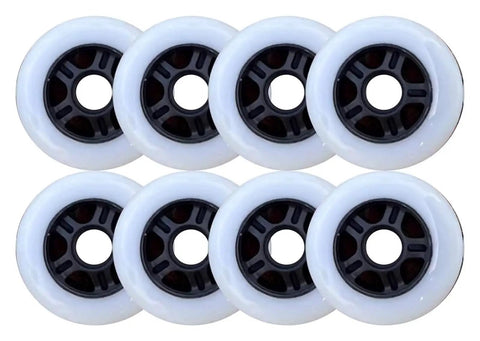 Inline Skate Wheels Replacement Set With Durable Bearings For Roller Skating Indoors And Outdoors Delivers Smooth Stable Rides