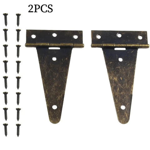 Bronze Hinges For Wood Wine Box Repair Kit Two Pack With Galvanized Iron Hardware T Shaped Tool And Screws Replacement