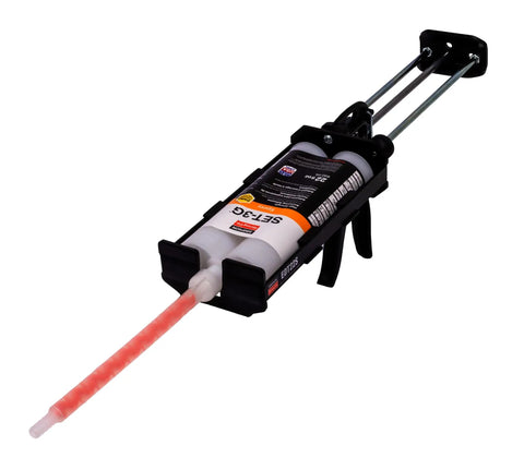 Heavy Duty Epoxy Anchor Glue For Concrete Threaded Rods Rebar And Dowels Fast Curing Mix Tip 22 Oz Twin Cartridge in dispensing gun