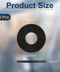 Heavy Duty M5 Nylon Flat Washers Set 120 Pieces, 5mm ID, 12mm OD, 1mm Thick For Fasteners, Gaskets, Spacers, Sealing And DIY Projects