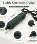 Handheld Electric Magnet Wire Stripping Machine With Six Speed Settings For Precise Enameled Copper Wire Removal Portable power tool design features and dimensions.