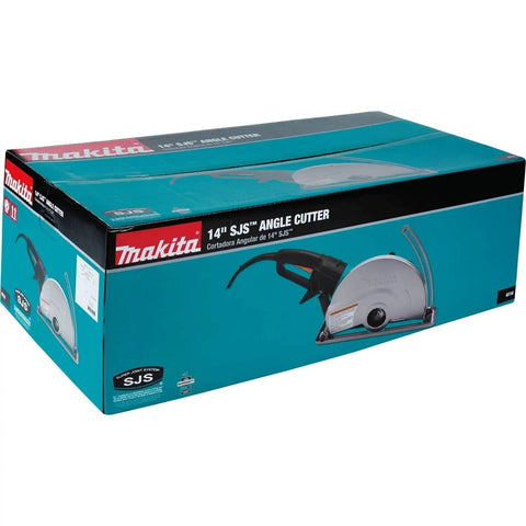 Heavy Duty 15 Amp Corded Angle Cutter With 14 Inch Super Joint System And AC Or DC Switch Removable Base For Tight Quarters Built Like A Tank For Smooth Operator Performance All Day Long Renewed Unit in packaging.