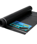 Heavy Duty Black Underlayment Roll With Adhesive Strip For Vinyl Laminate Engineered Wood Floors 6 Mil Thick 360 Square Foot Coverage vapor barrier roll