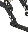 Close-up of Carbon Fiber LCG Chassis Kit For TRX4M Bronco One Eighteen RC Crawler Upgrade showing frame and mounting points.