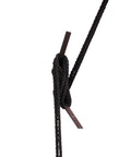 Easy Garage Storage Hoist For Kayaks Canoes Bikes And Ladders One Person Lift System With Pulleys Hooks Brackets Hardware 50 Ft Rope Saddle Straps 120 Lb Capacity Black black rope and hook close-up