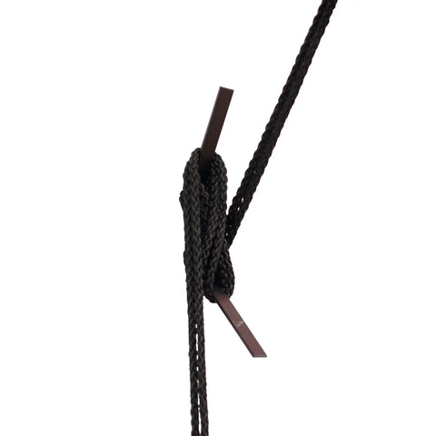 Easy Garage Storage Hoist For Kayaks Canoes Bikes And Ladders One Person Lift System With Pulleys Hooks Brackets Hardware 50 Ft Rope Saddle Straps 120 Lb Capacity Black black rope and hook close-up